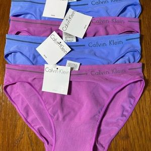 Lot of 4 Calvin Klein Bikini Panties- new
